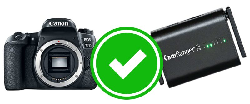 Canon 77D Works With The CamRanger 2, CamRanger Mini, And Original CamRanger