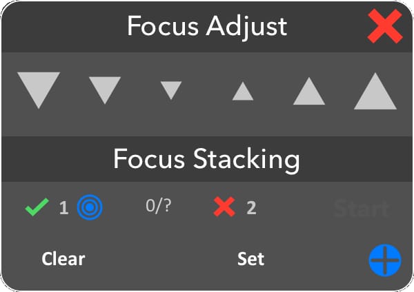 focus stacking iOS tab