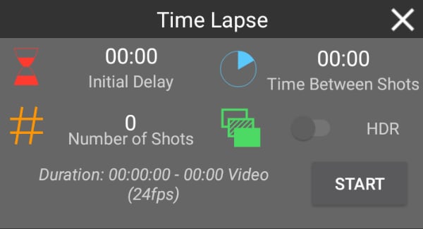 Android Timer Time Lapse