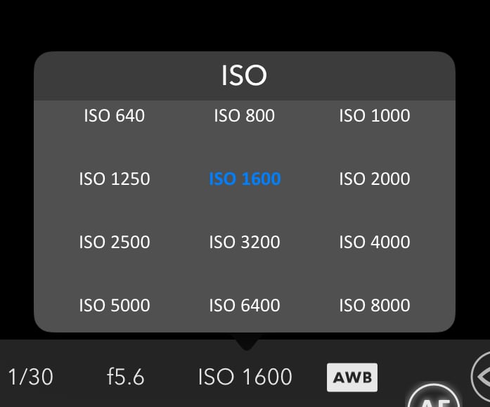 ISO Settings