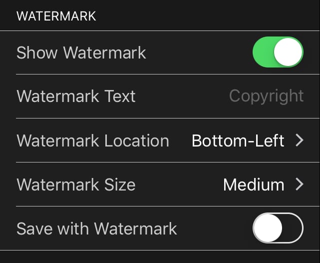 CamRnger Overlays Watermark iOS