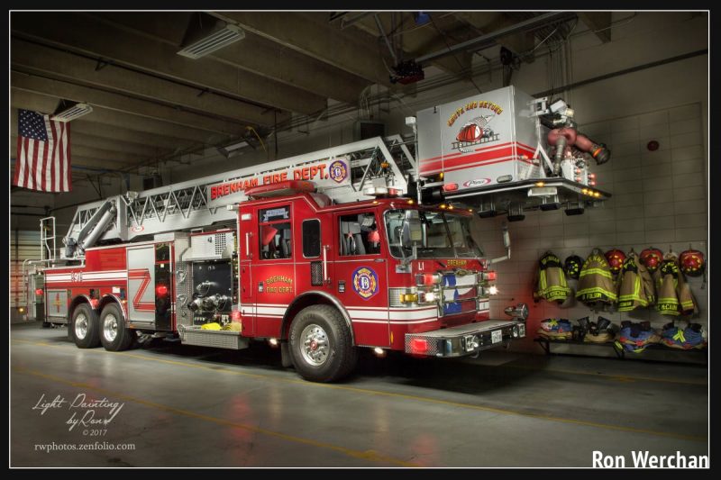 Fire Truck Light Painting