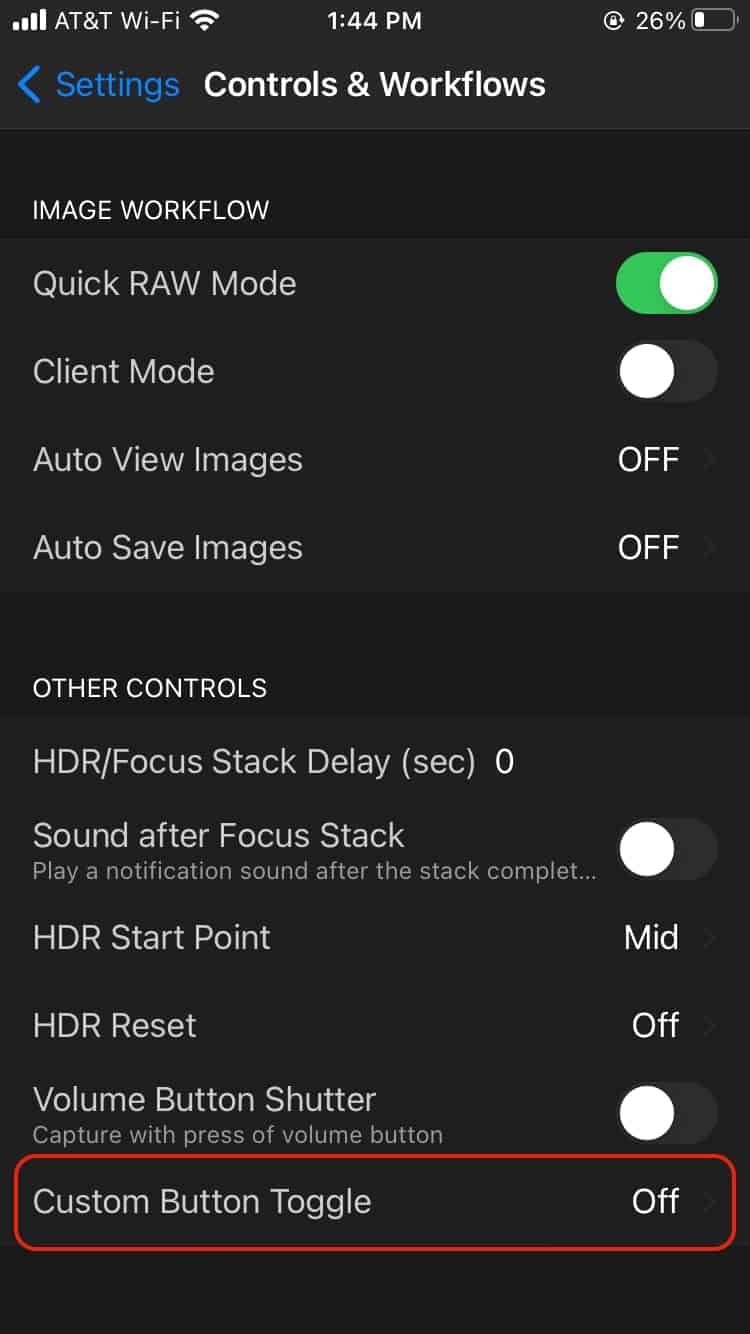 Custom Button Toggle