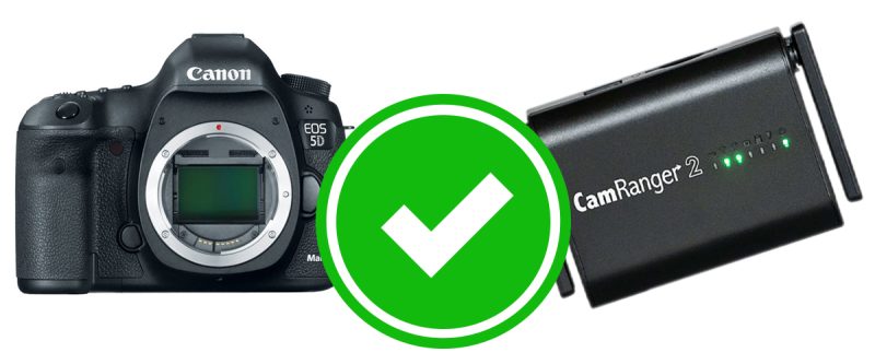 Canon 5D III Mark III works with the CamRanger 2