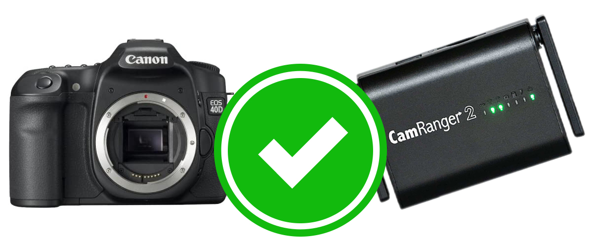 Canon 40D Works With The CamRanger 2, CamRanger Mini, And Original  CamRanger - CamRanger