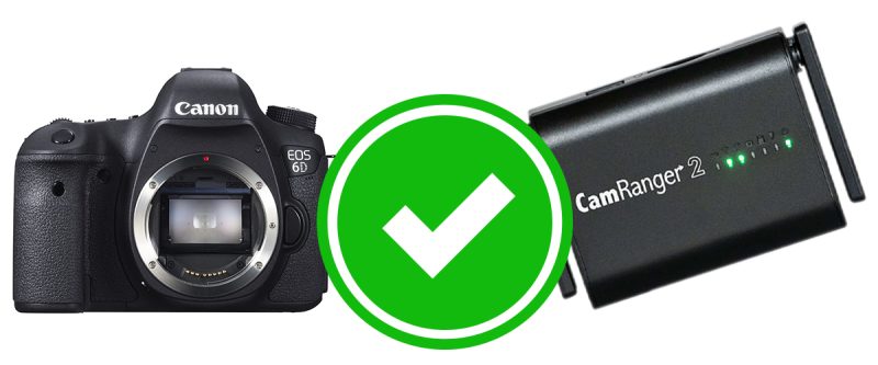 Canon 6D Works With The CamRanger 2, CamRanger Mini, And Original CamRanger