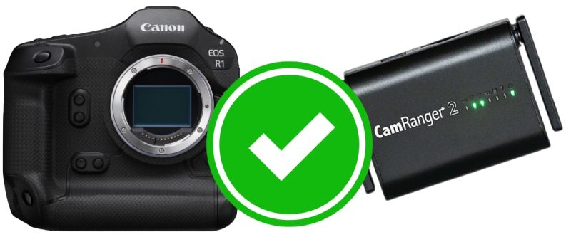 Canon EOS R1 and CamRanger 2